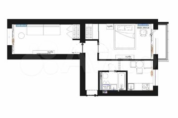 2-к квартира, 42 м², 4/5 эт.