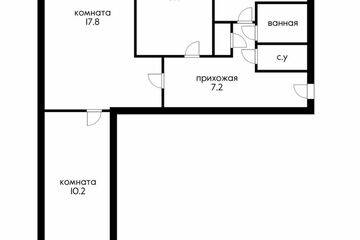 3-к квартира, 55 м², 3/10 эт.