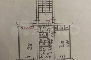 2-к квартира, 43,5 м², 5/5 эт.