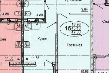 1-к квартира, 47 м², 24/24 эт.