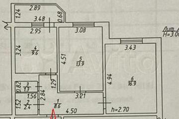 2-к квартира, 52 м², 11/16 эт.