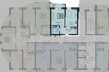 1-к квартира, 39 м², 4/20 эт.