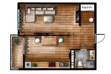 1-к квартира, 42 м², 19/22 эт.