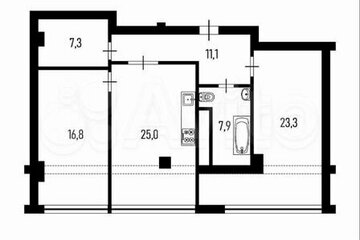 2-к квартира, 93 м², 10/16 эт.