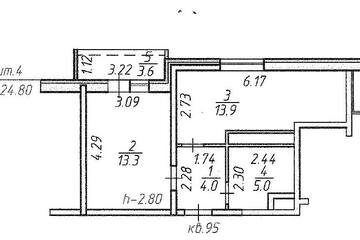 1-к квартира, 36,5 м², 8/10 эт.