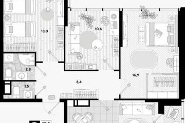 4-к квартира, 73,4 м², 16/16 эт.